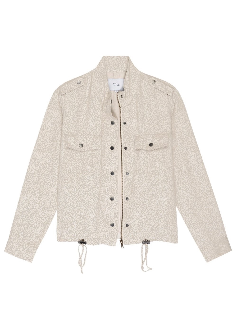 Rails Light Beige Printed Utility Jacket